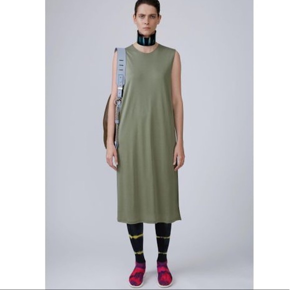 Acne Studio Kaci Tencel Lavender Purple Sleeveless Layered Dress - Picture 2 of 11